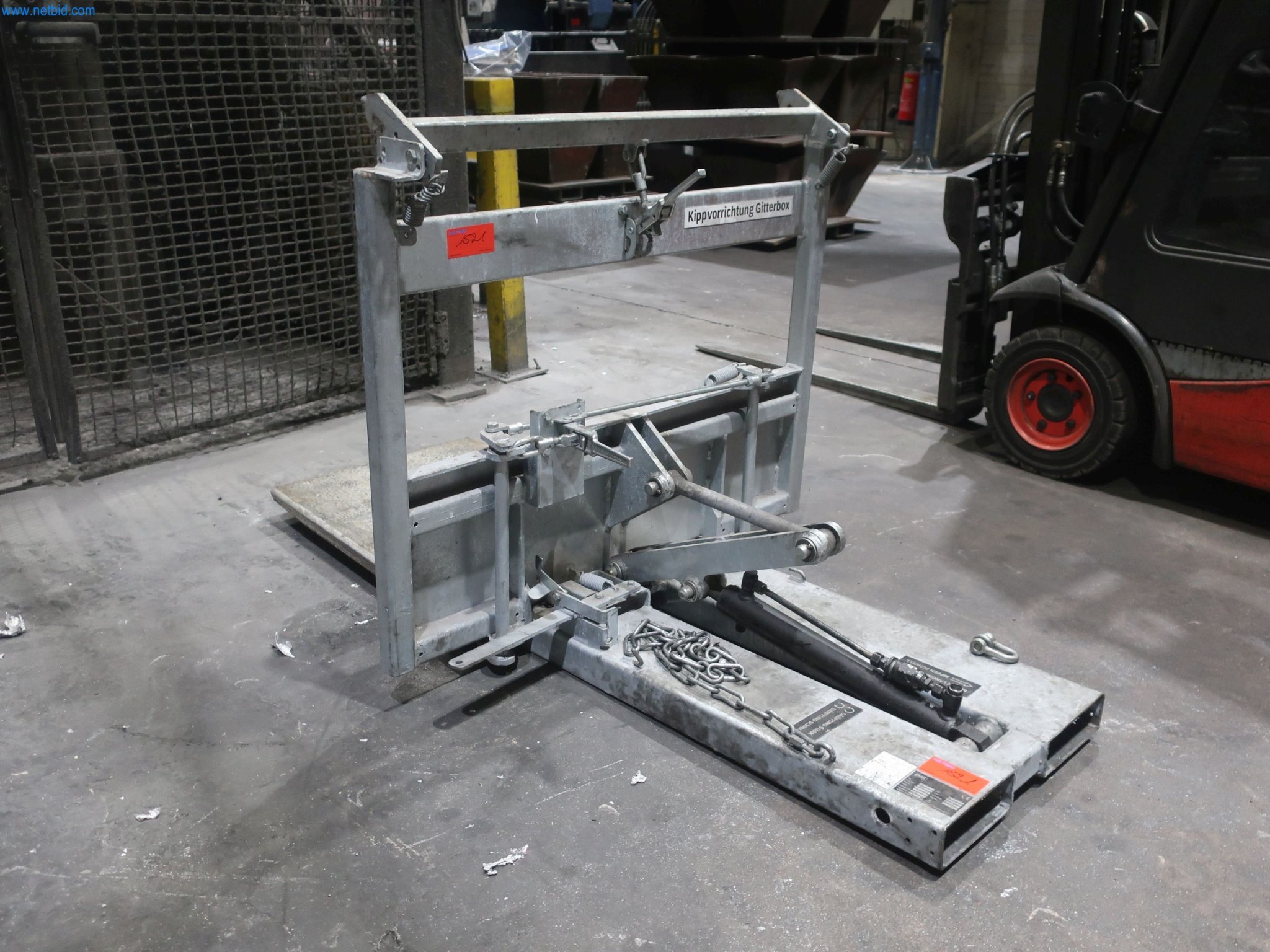 Kippvorrichtung für Gitterboxen Bauer KG-B